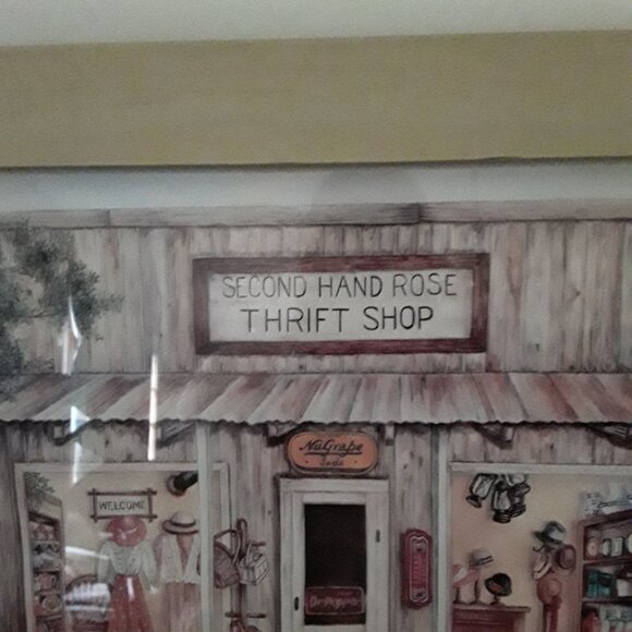 Framed Picture of Thrift Shop - "Second Hand Rose" - Picture 2 of 5